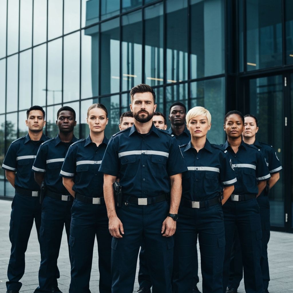 Sentinel Shield Security team standing in formation